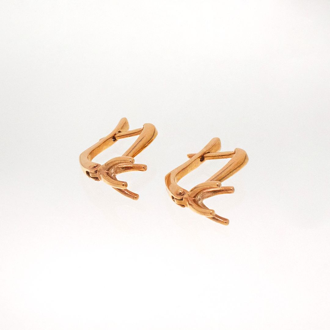 Серьги из красного золота