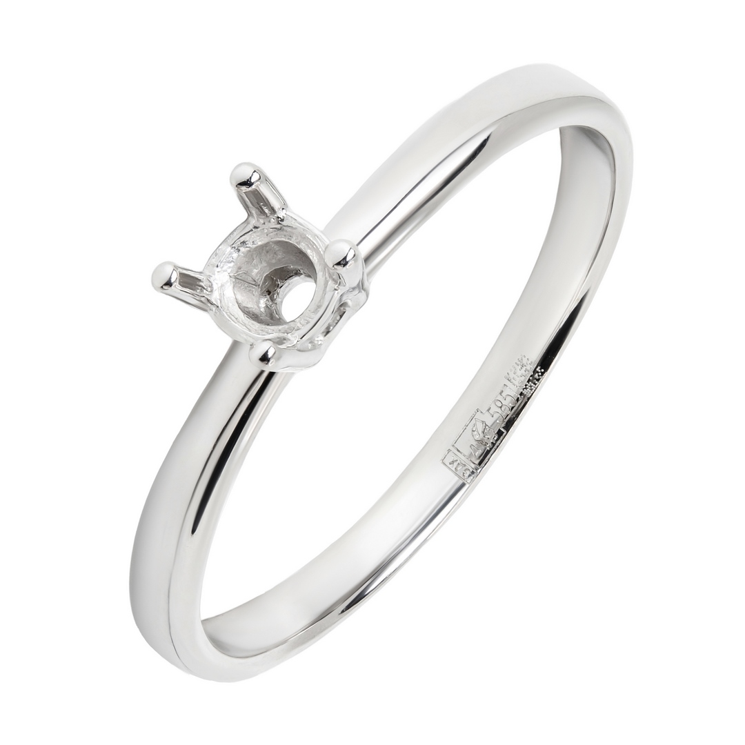 Кольцо из белого золота