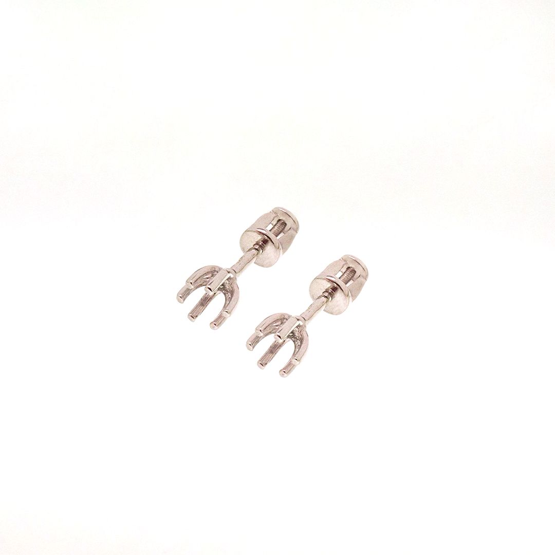 Серьги из белого золота