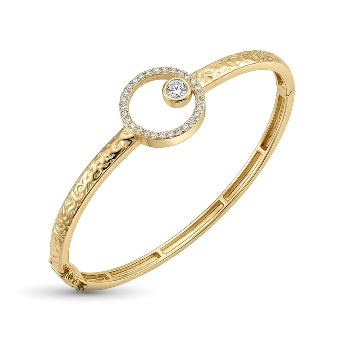 Браслет из желтого золота с бриллиантами