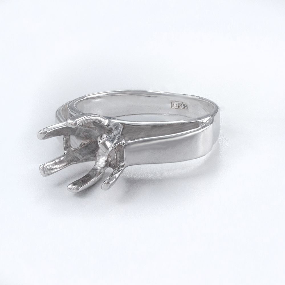 Кольцо из белого золота