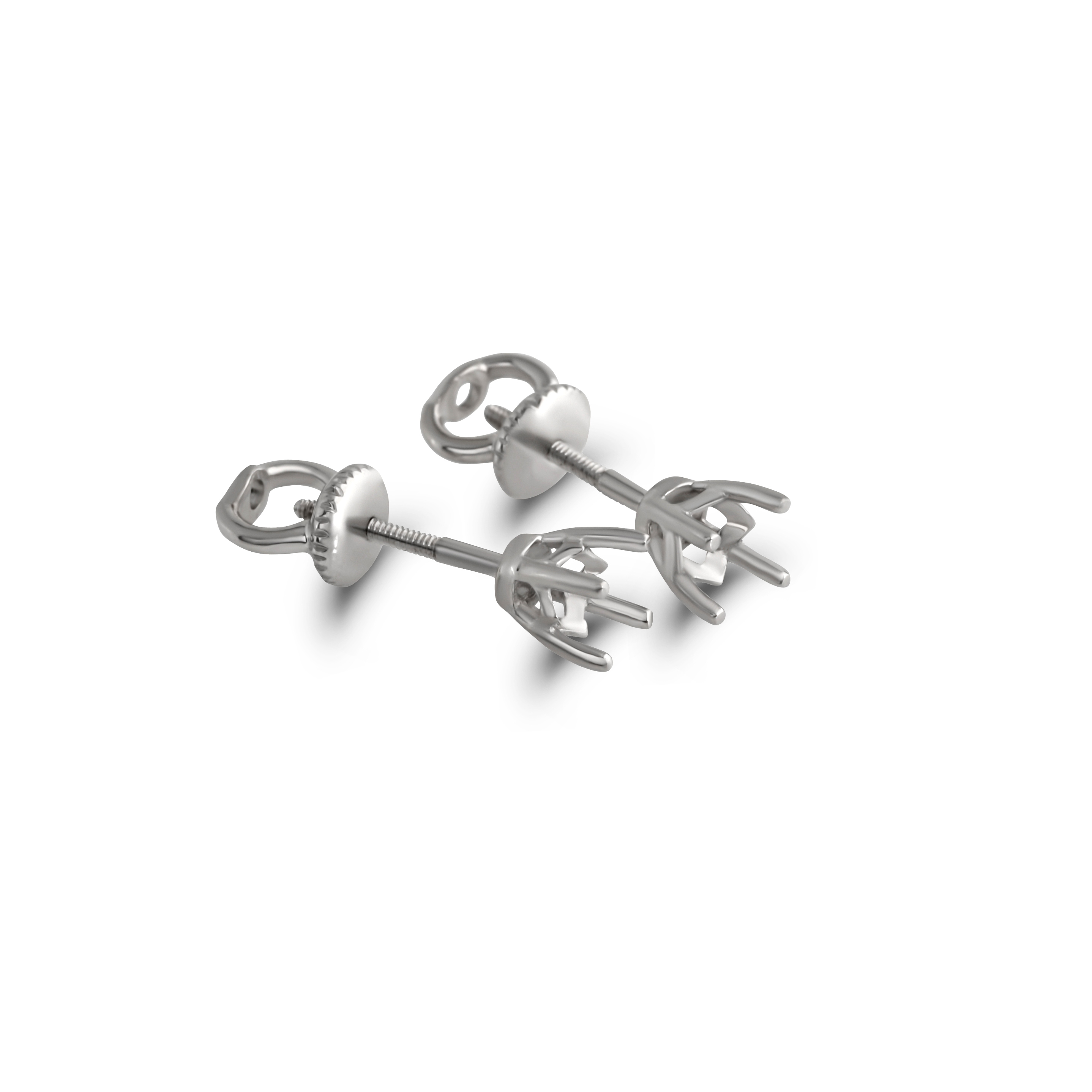 Серьги из белого золота