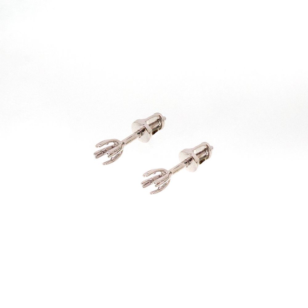 Серьги из белого золота