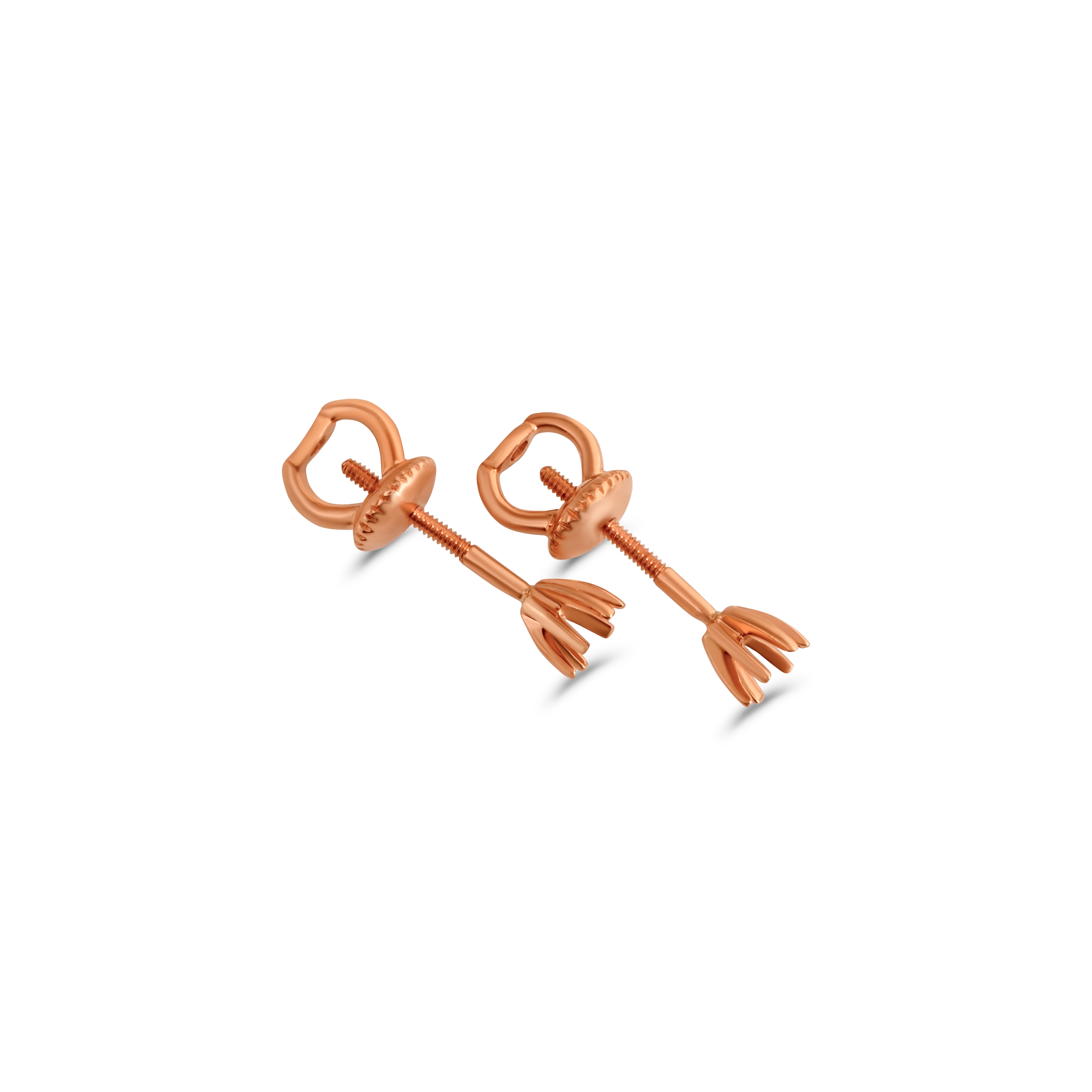 Серьги из красного золота