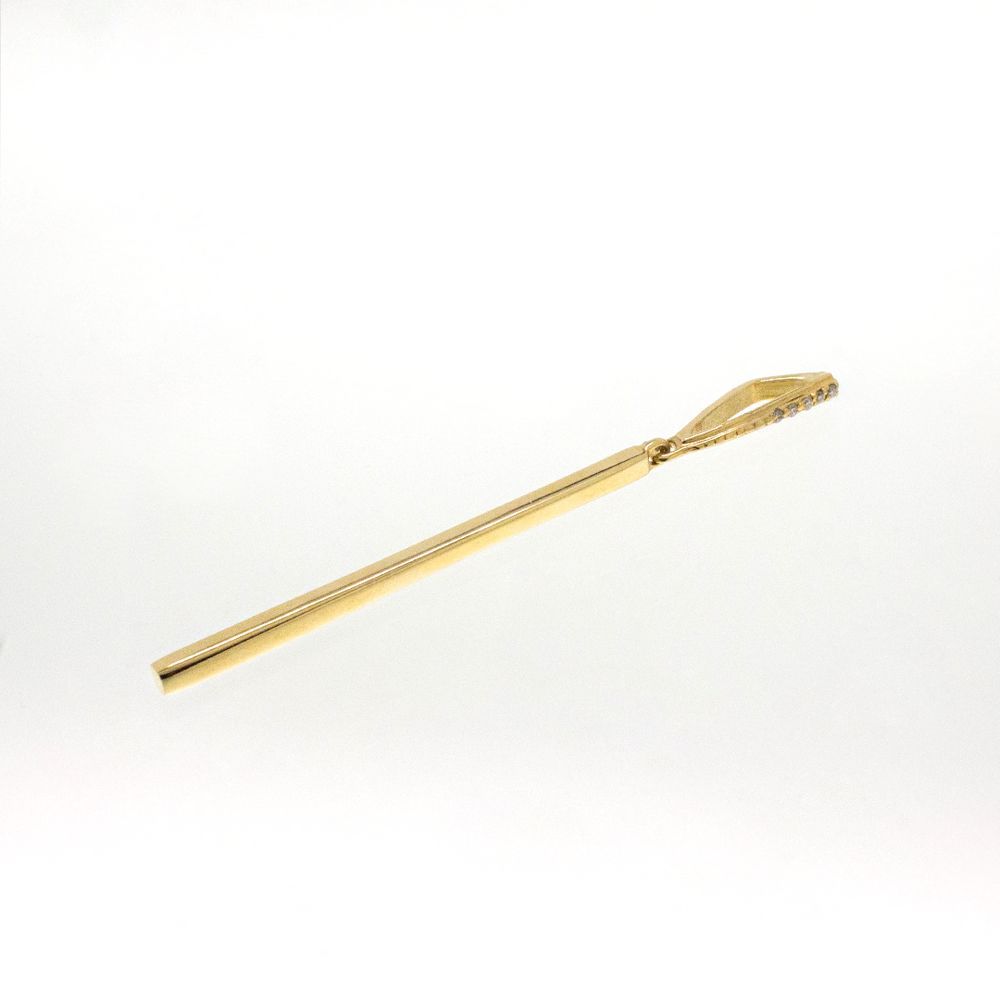 Подвеска из желтого золота с бриллиантами