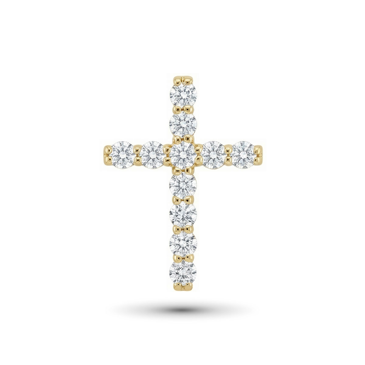 Подвеска из желтого золота с бриллиантами