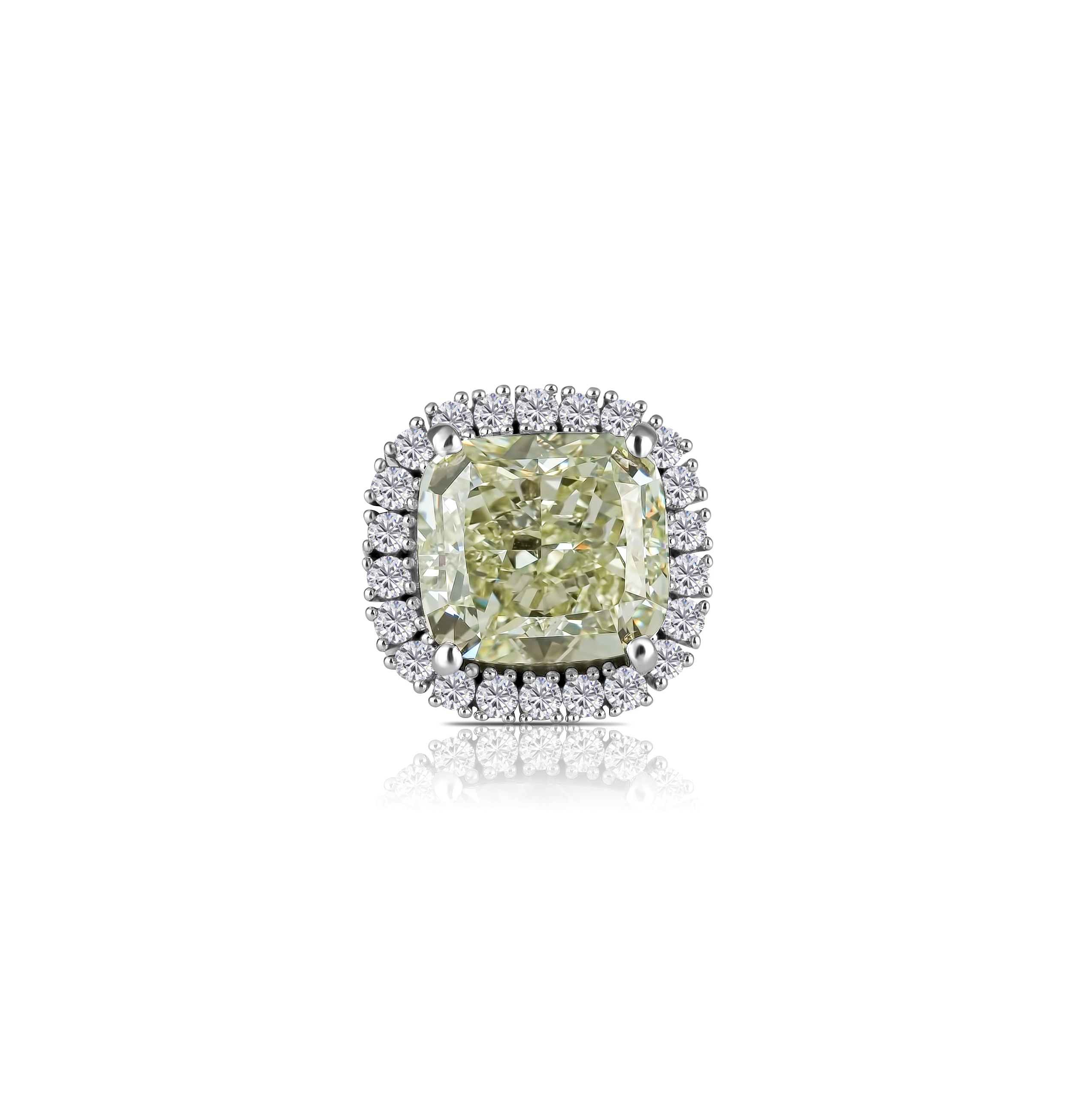 Подвеска из белого золота с бриллиантами