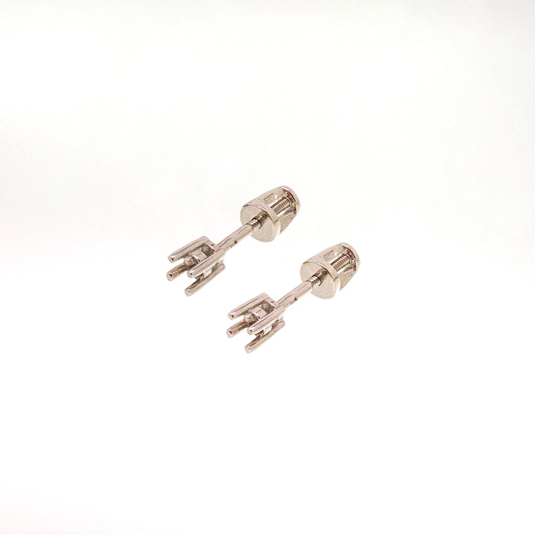 Серьги из белого золота