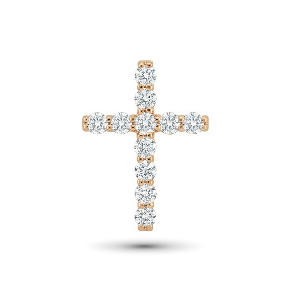 Подвеска из красного золота с бриллиантами