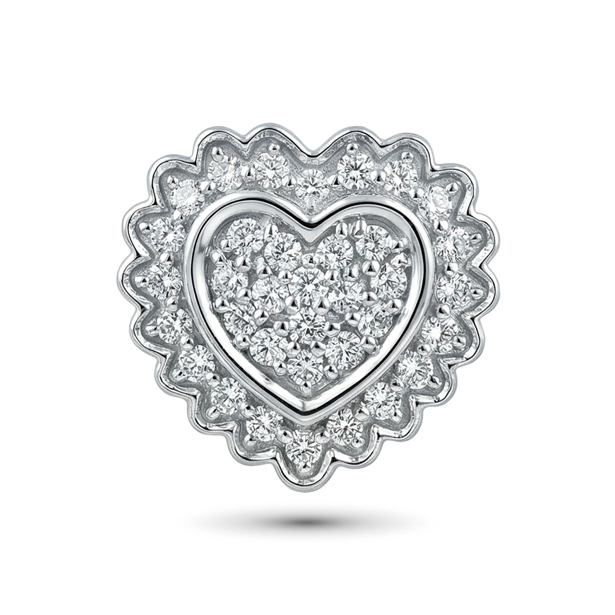 Подвеска из серебра с бриллиантами