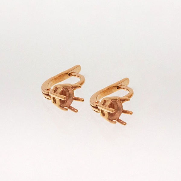 Серьги из красного золота