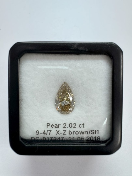 Бриллиант груша 2,020 карат