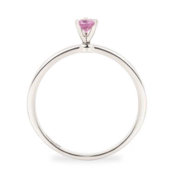 Кольцо из белого золота с сапфиром и бриллиантами