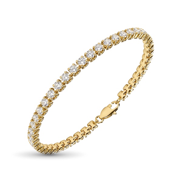 Браслет из желтого золота с бриллиантами