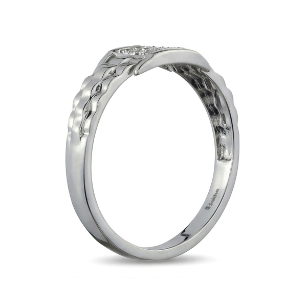 Кольцо из белого золота с бриллиантами