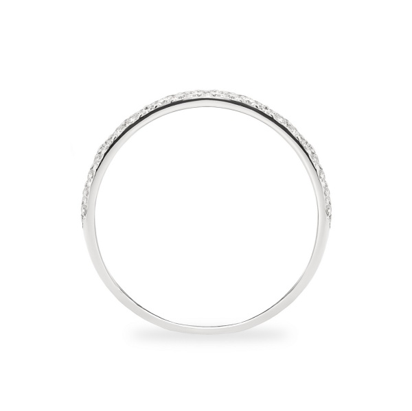 Кольцо из белого золота с бриллиантами