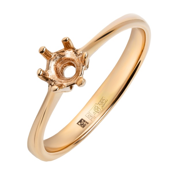 Кольцо из красного золота