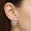 Серьги из красного золота с бриллиантами