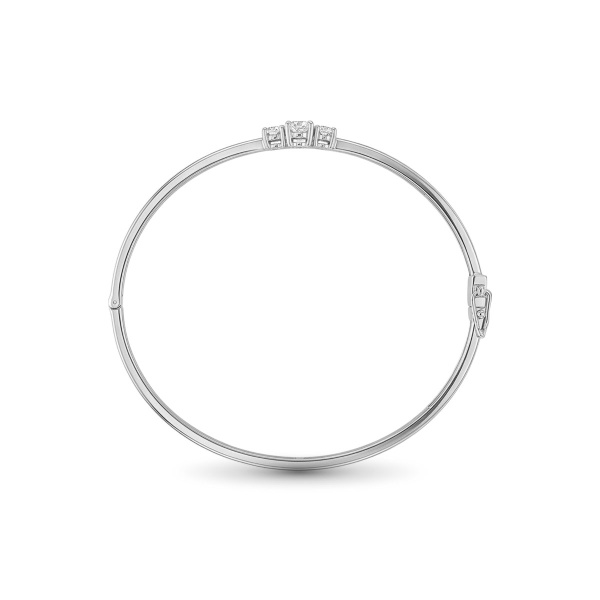 Браслет из родированного золота с бриллиантами