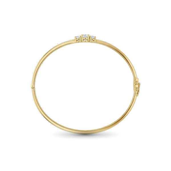 Браслет из желтого золота с бриллиантами