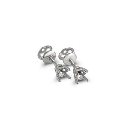 Серьги из белого золота