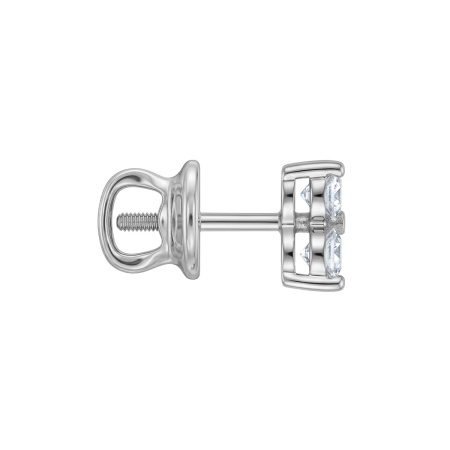 Серьги из родированного золота с бриллиантами