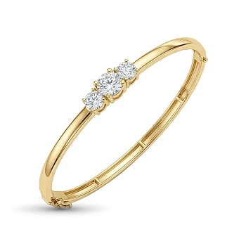 Браслет из желтого золота с бриллиантами