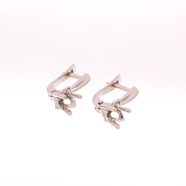 Серьги из белого золота