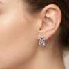 Серьги из комбинированного золота с бриллиантами