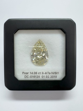 Бриллиант груша 14,060 карат