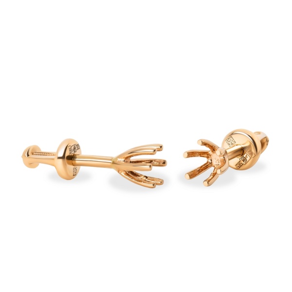 Серьги из красного золота