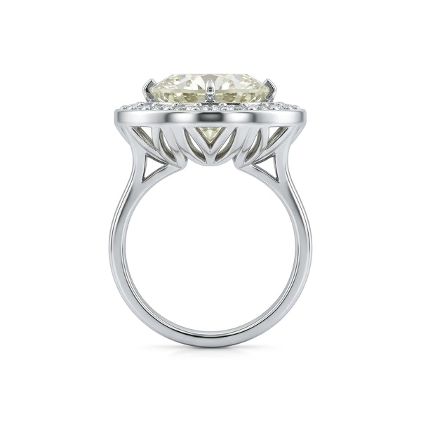 Кольцо из белого золота с бриллиантами