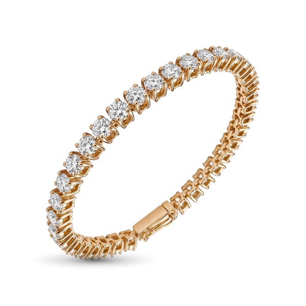 Браслет из красного золота с бриллиантами