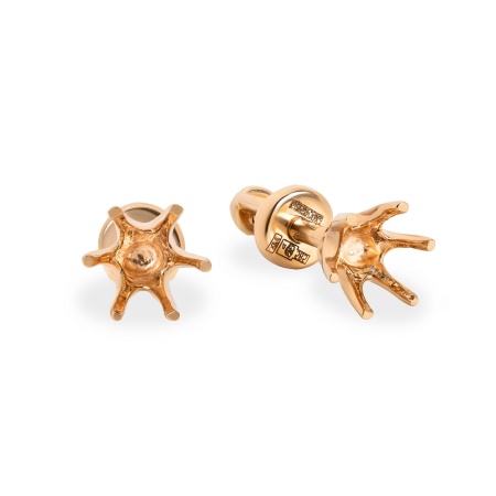 Серьги из красного золота