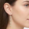 Серьги из белого золота с бриллиантами