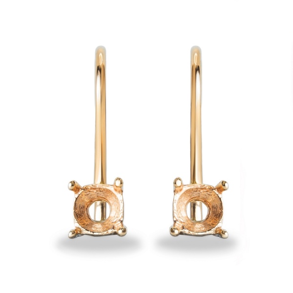 Серьги из красного золота