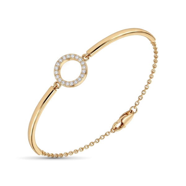 Браслет из желтого золота с бриллиантами