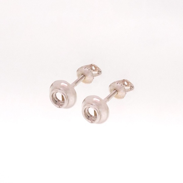 Серьги из белого золота