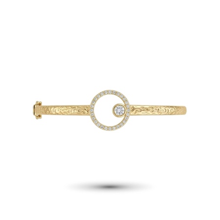 Браслет из желтого золота с бриллиантами