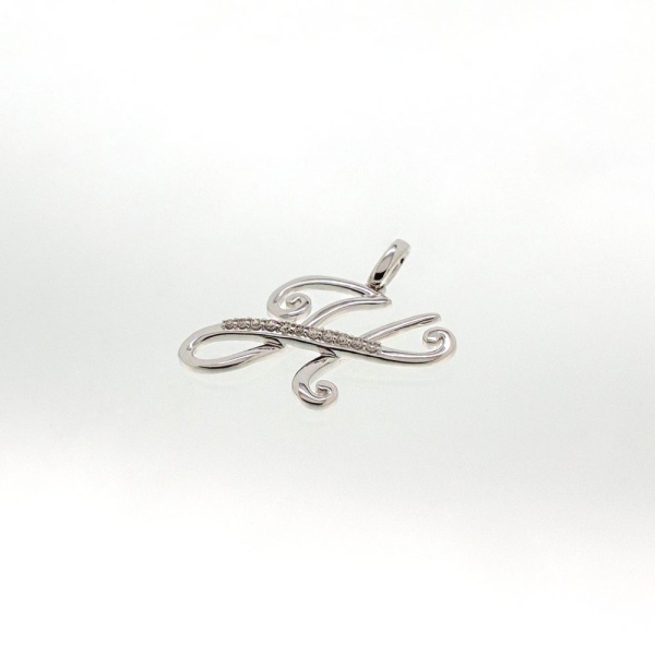 Подвеска из белого золота с бриллиантами