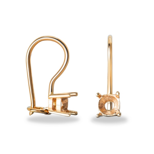 Серьги из красного золота