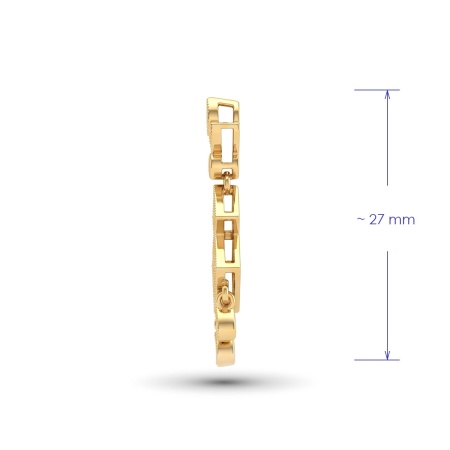 Подвеска из желтого золота с бриллиантами