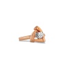 Кольцо из комбинированного золота с бриллиантом