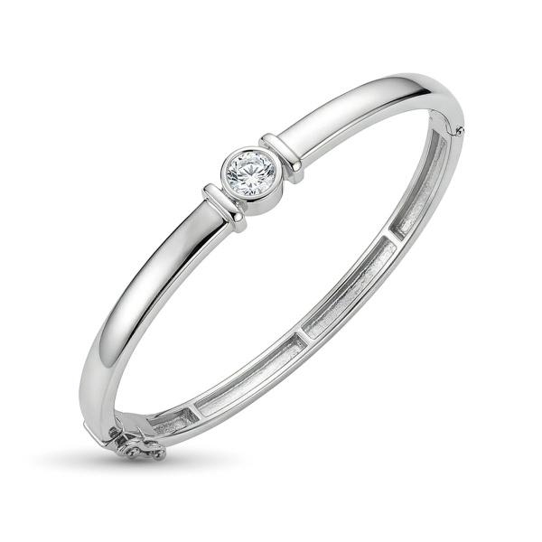 Браслет из родированного золота с бриллиантами