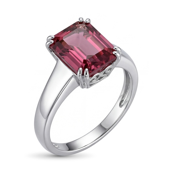 Кольцо из белого золота с турмалинами