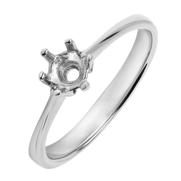 Кольцо из белого золота