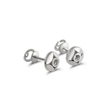 Серьги из белого золота
