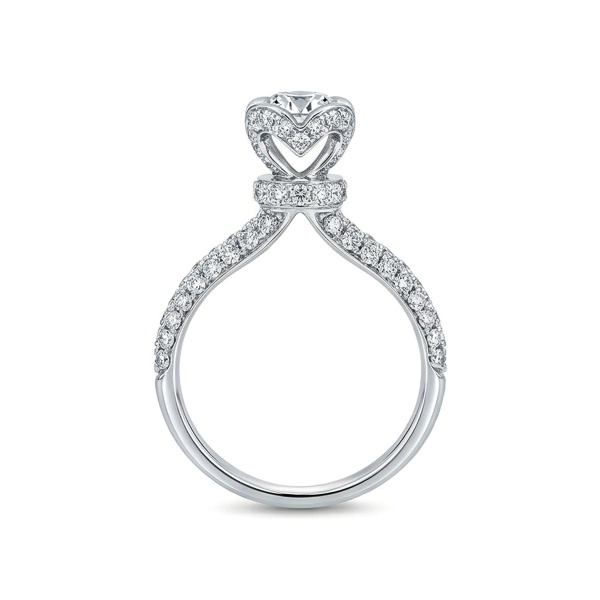 Кольцо из белого золота с бриллиантами