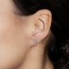 Серьги из белого золота