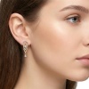 Серьги из желтого золота с бриллиантами